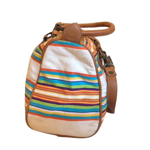 Unisa Canvas Bright Striped Bag - Picture 8 of 13